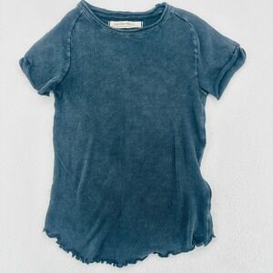 Free People We The Free Raw Hem Tee Black XS NWOT